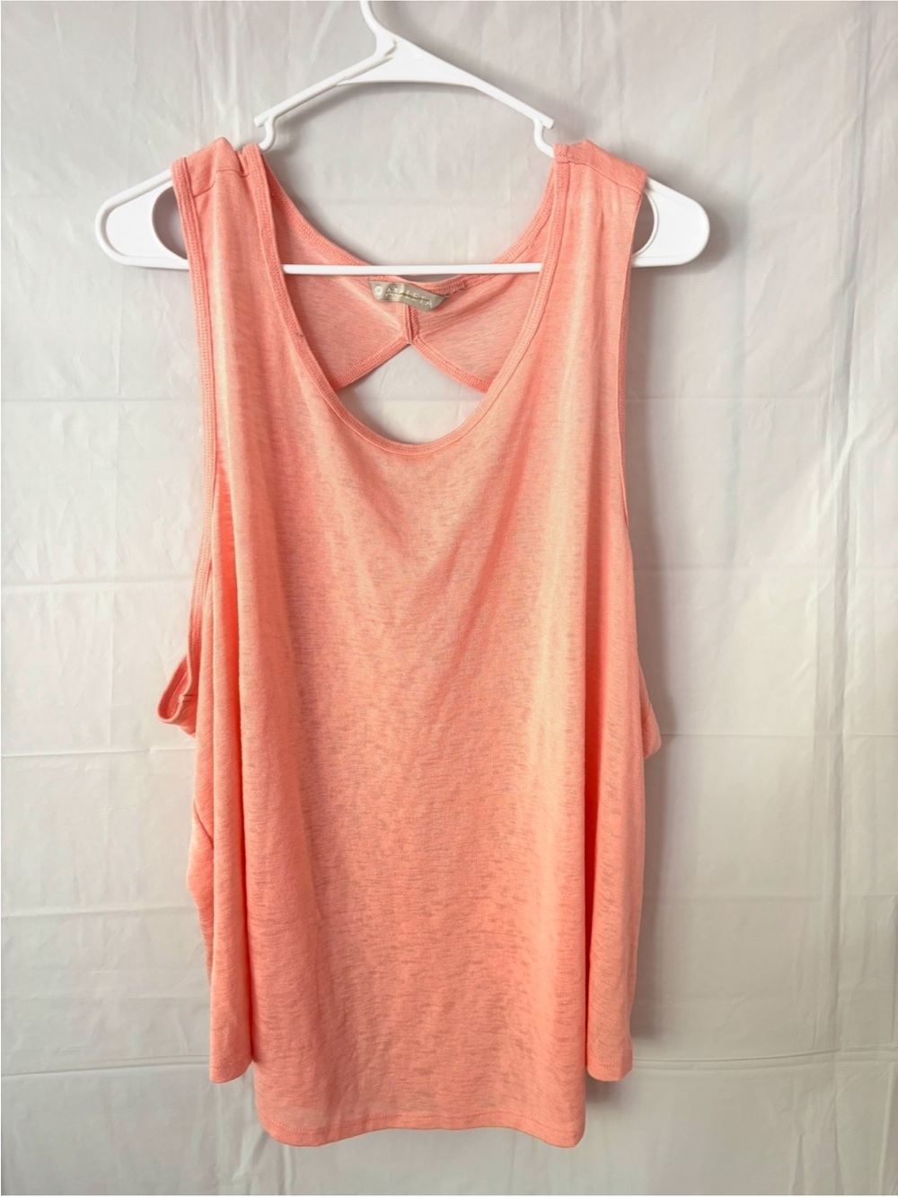 NWOT Athleta Coral-Orange Racerback Tank Top Lightweight SZ XL